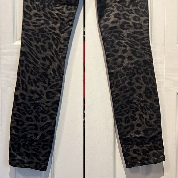 Cartise Black/Gold Animal Print Skinny Jeans Size 6 NWT - Picture 7 of 10